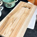 Rustic Teak Chopping Board With Handle