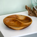 Teak Root Ying Yang 2 Section Bowl