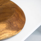 Teak Root Ying Yang 2 Section Bowl