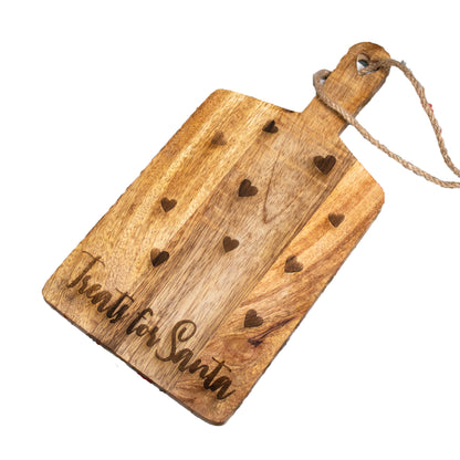 Santas Treat Mango Wood Serving Board