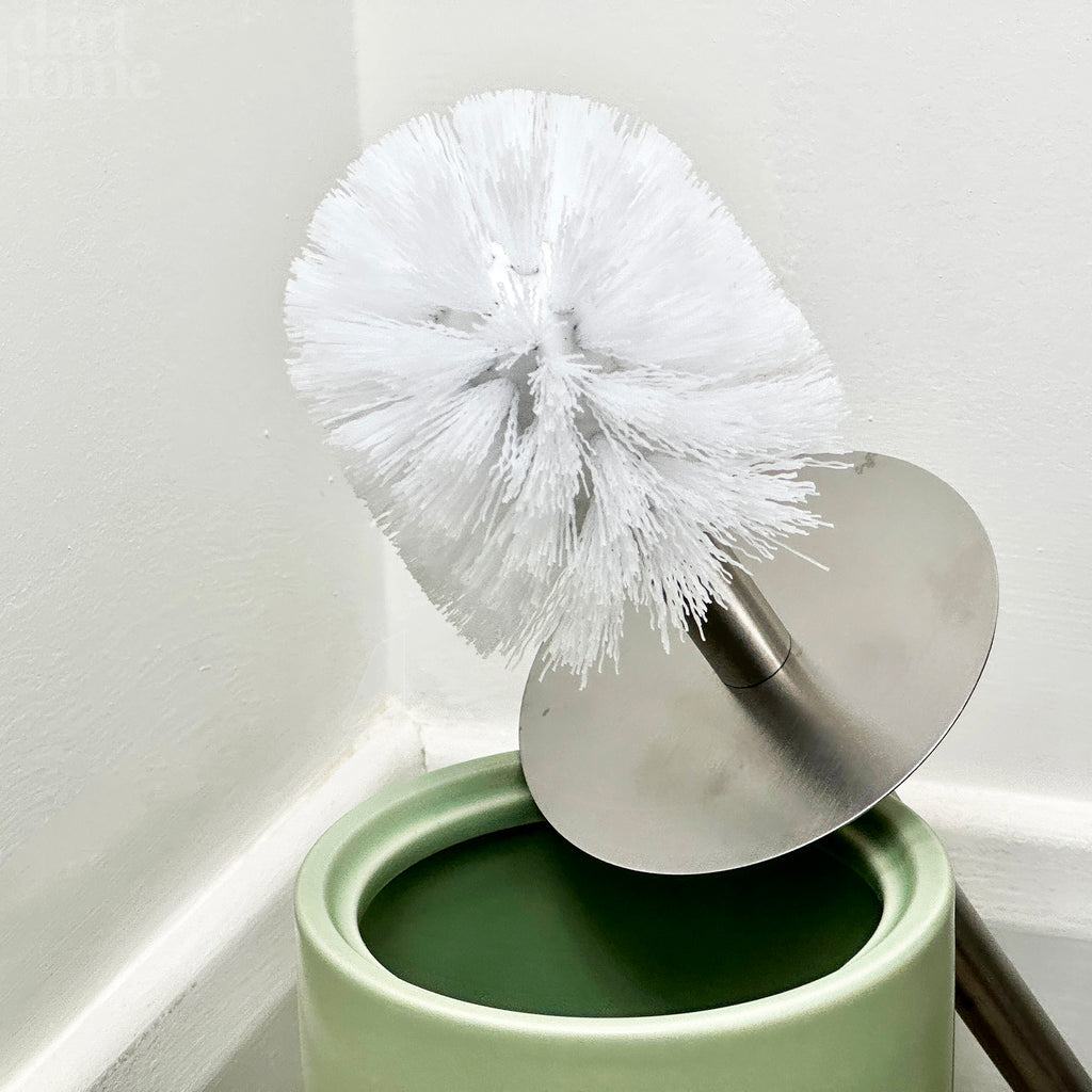 Matt Green Toilet Brush With Pet Cover