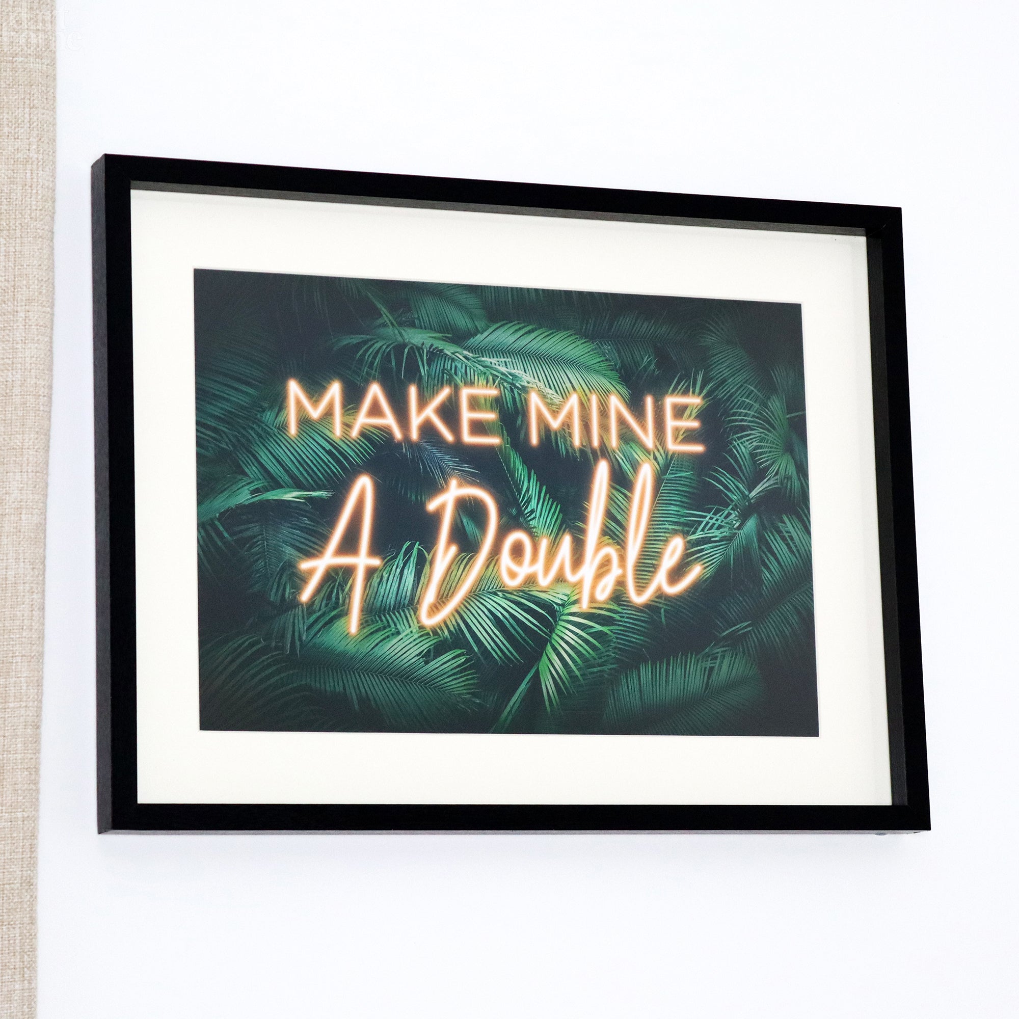 Tropical Make Mine A Double Neon Wall Art