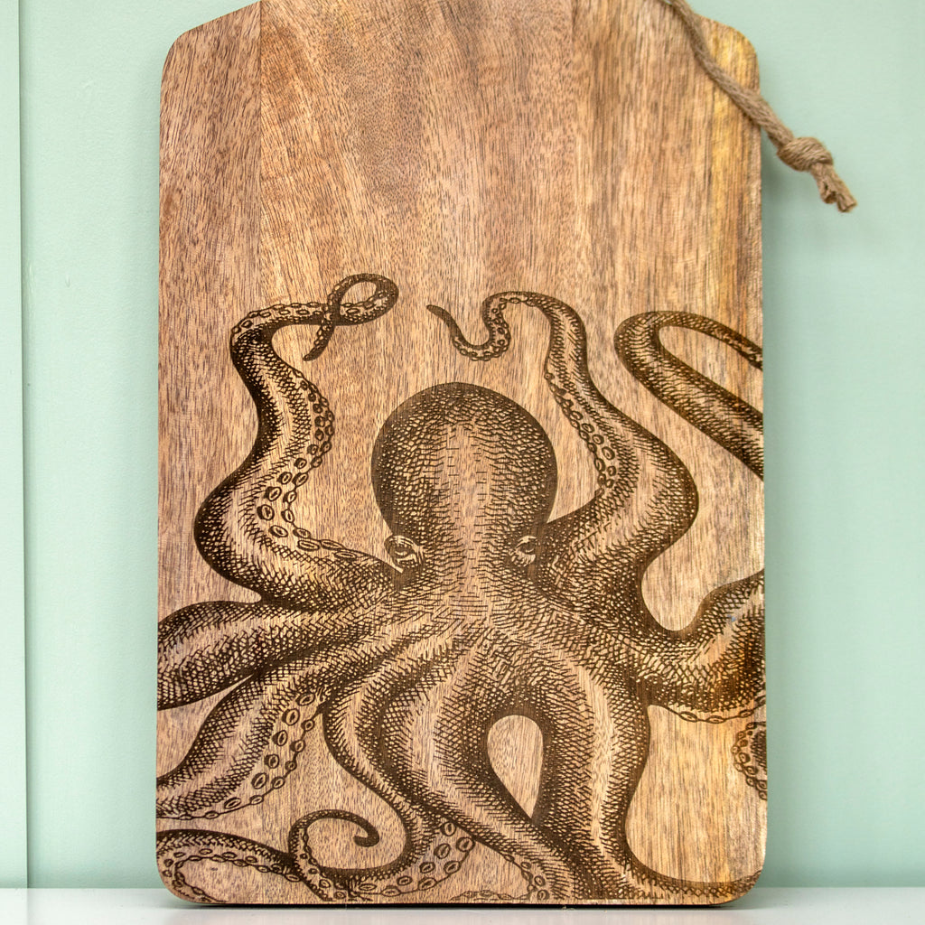 Mango Wood Octopus Chopping Board
