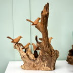 Bienenstock-Skulptur aus Teakholzwurzeln