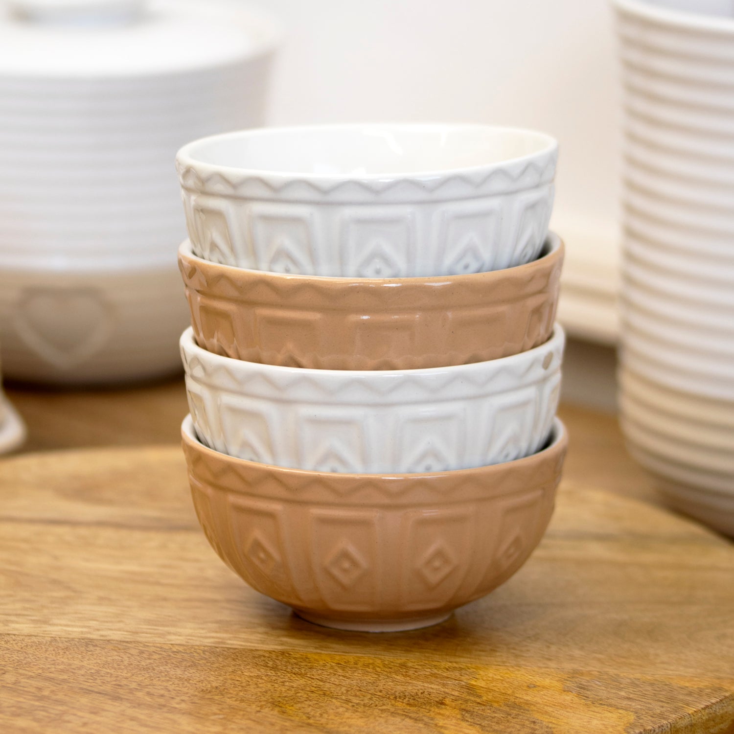 Set Of 4 Mason Cash Cane Mini Bowls