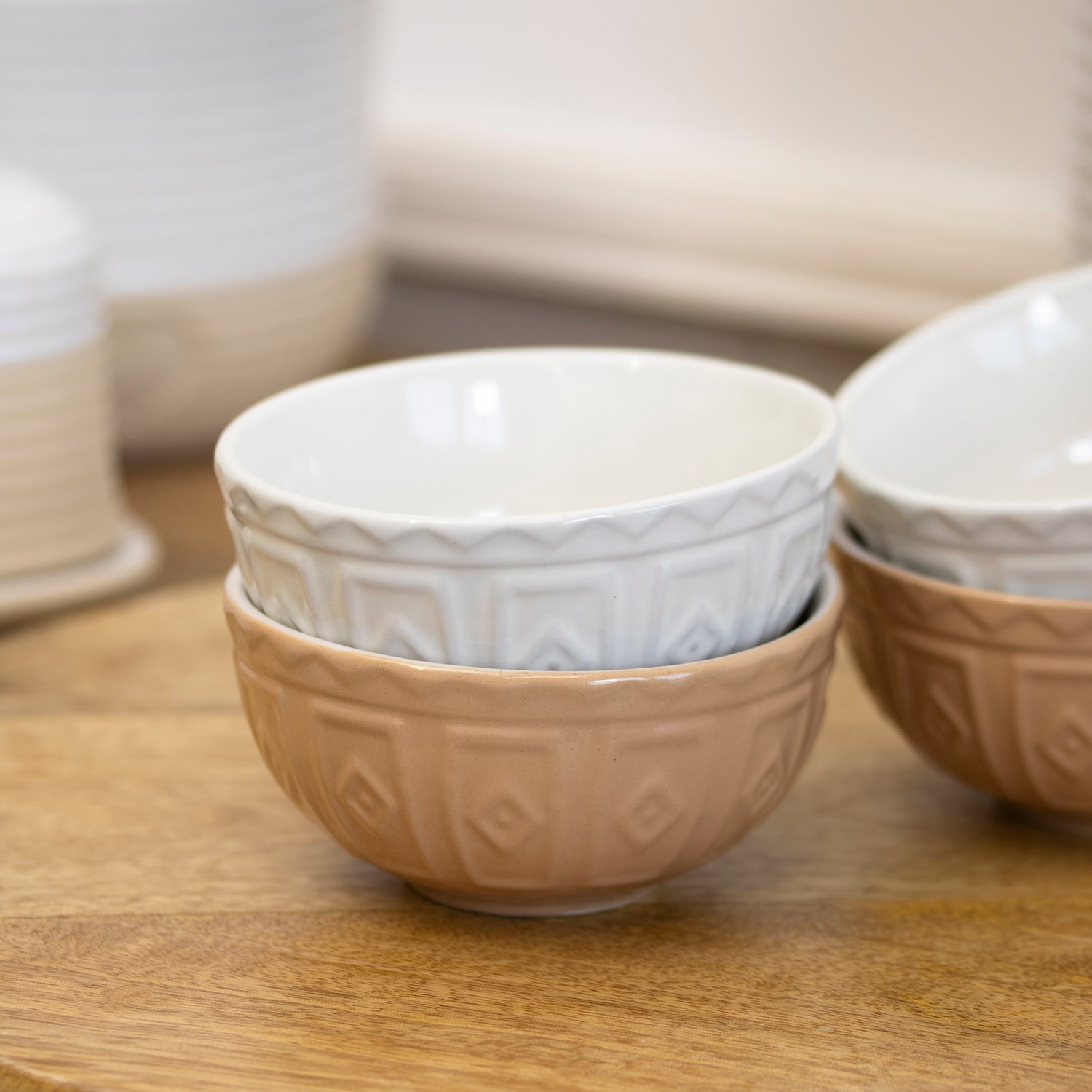 Set Of 4 Mason Cash Cane Mini Bowls