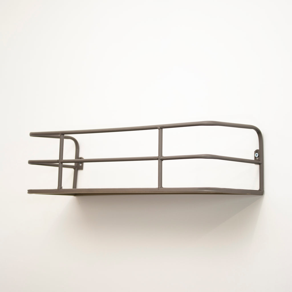 Industrial Grey Metal Wall Shelf