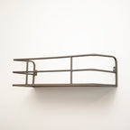 Industrial Grey Metal Wall Shelf