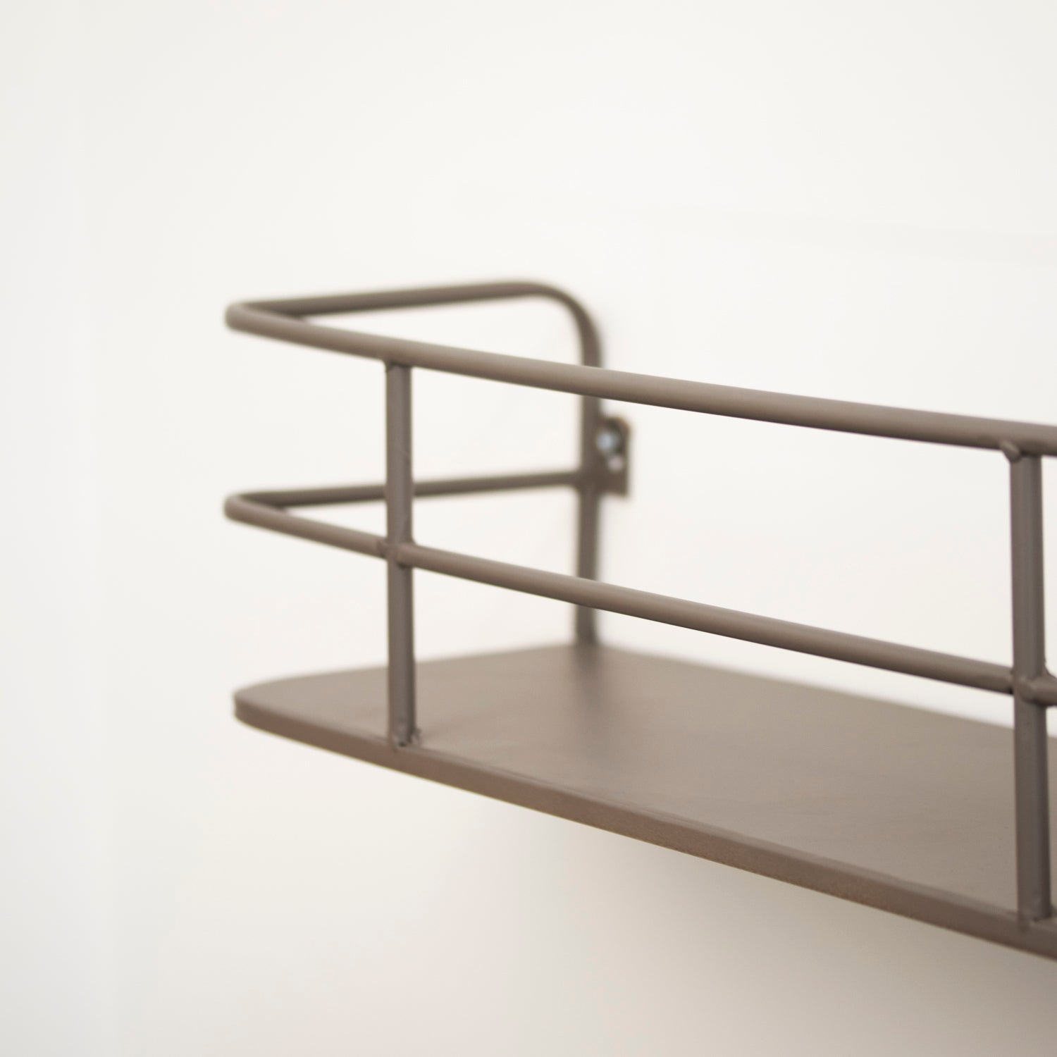 Industrial Grey Metal Wall Shelf