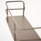 Industrial Grey Metal Wall Shelf