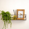 Industrial Grey Metal Wall Shelf