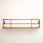 Industrial Gold Metal Wall Shelf