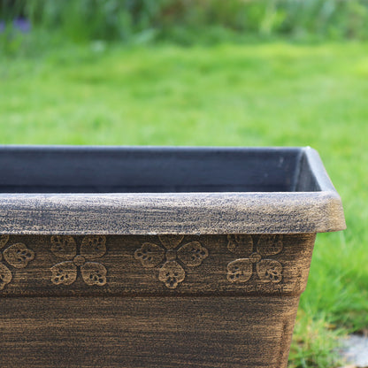 Black Bronze Medley Window Box 20"