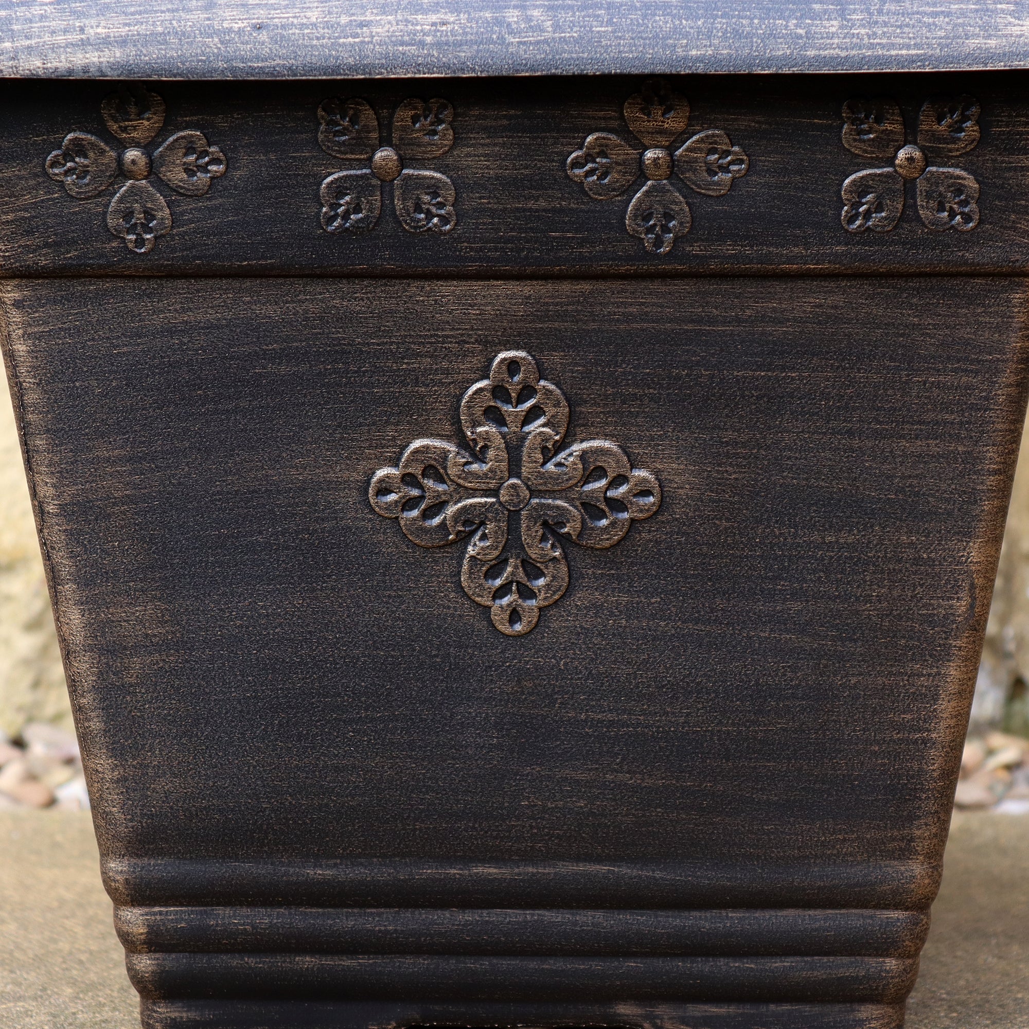 Black Bronze Square Medley Planter