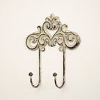 Cast Iron Love Heart Lattice Double Hook