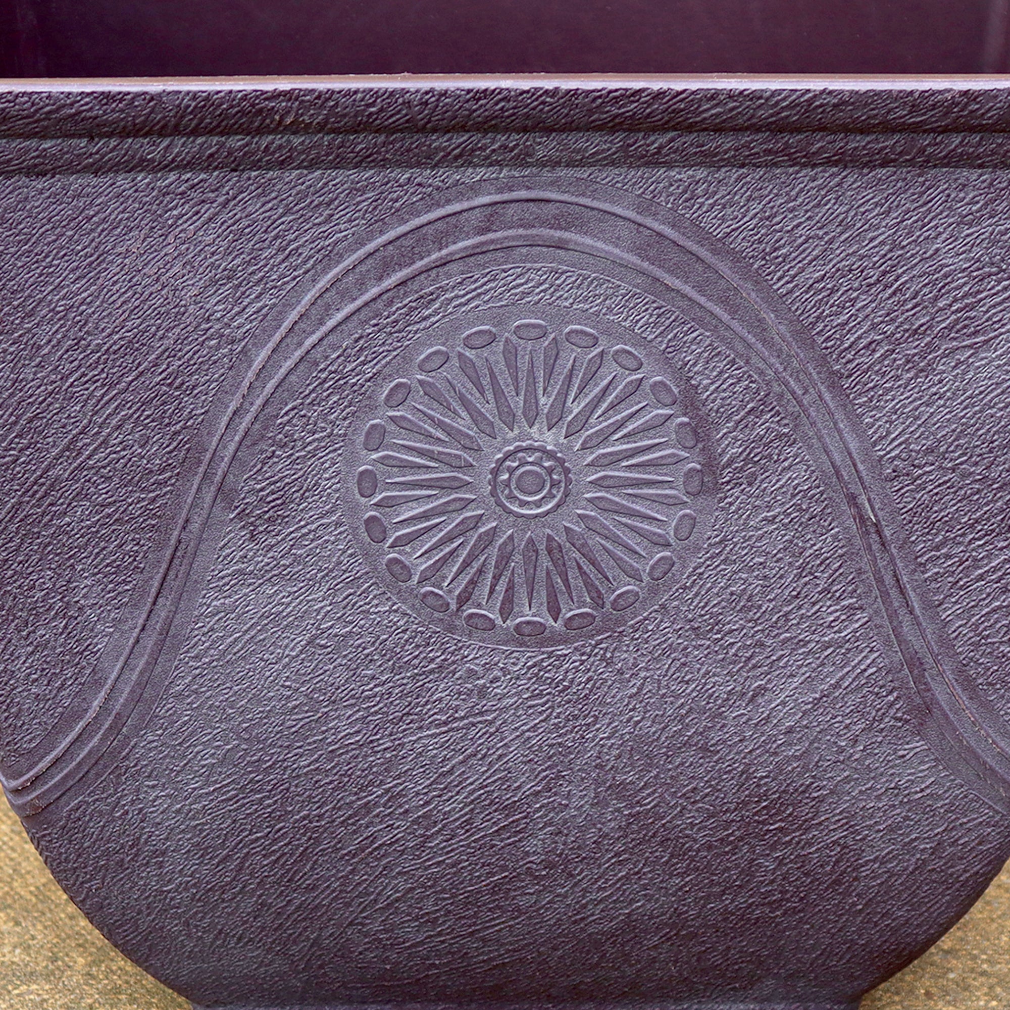 Antique Slate Large Square Planter 25L