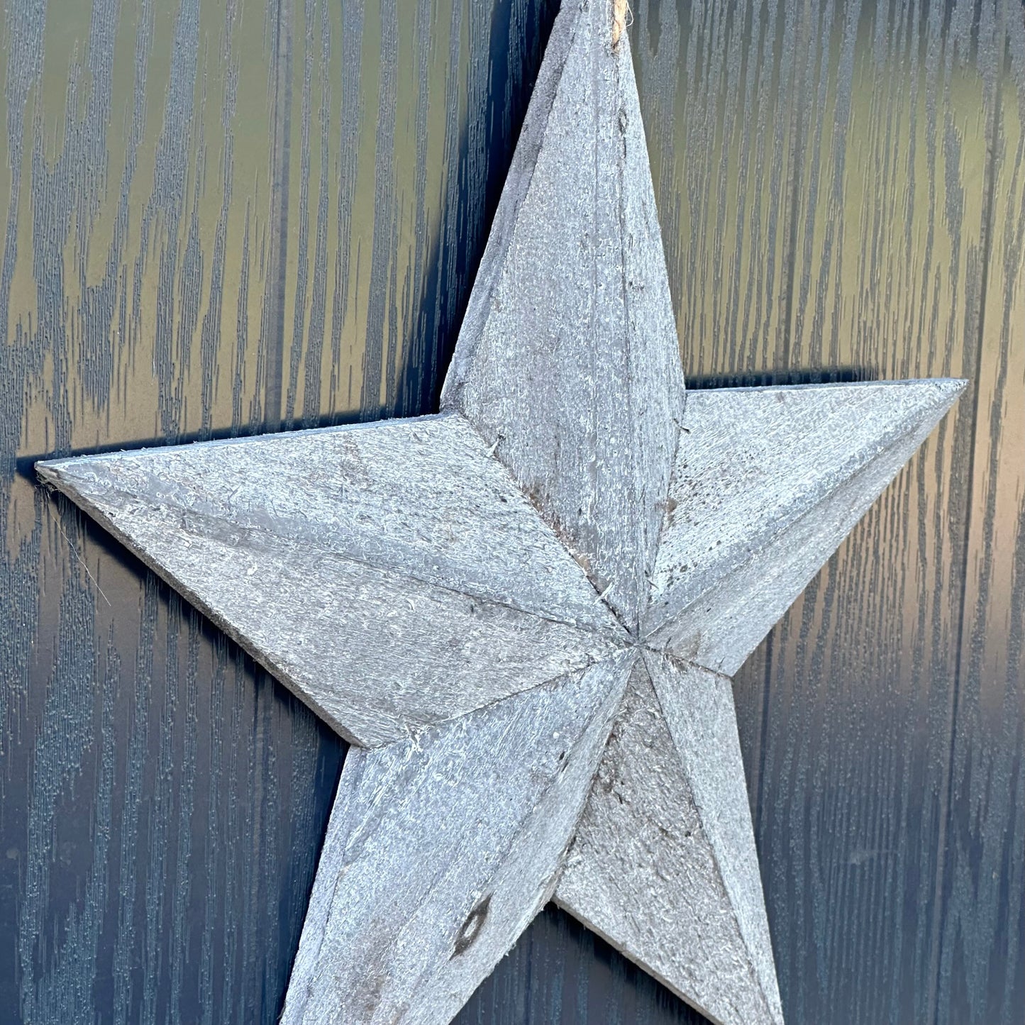 Grey Wooden Hanging Star