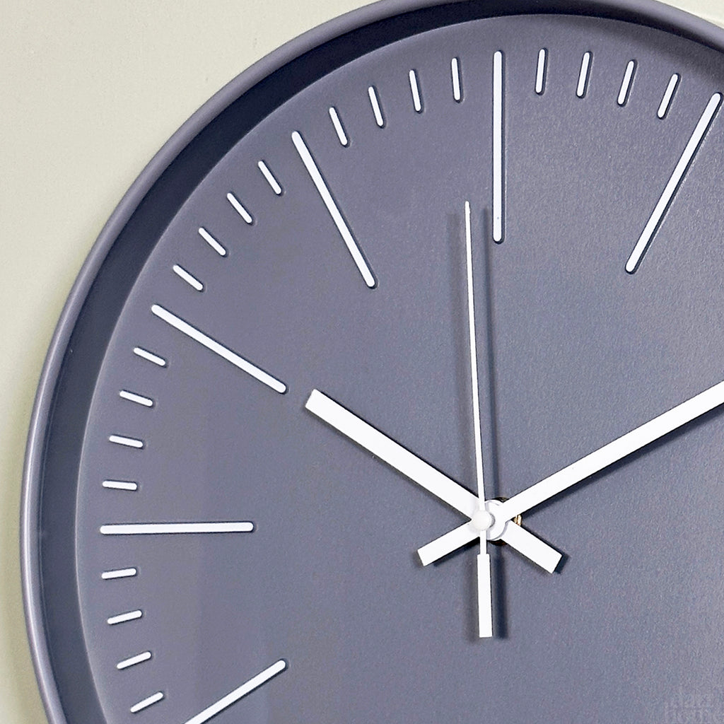 30cm Grey Wall Clock