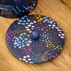 Midnight Blue Leopard Storage Tin