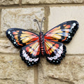 Metal Orange Butterfly Wall Art