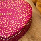 Fuschia Pink Love Heart Love You Millions Storage Tin