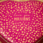 Fuschia Pink Love Heart Love You Millions Storage Tin