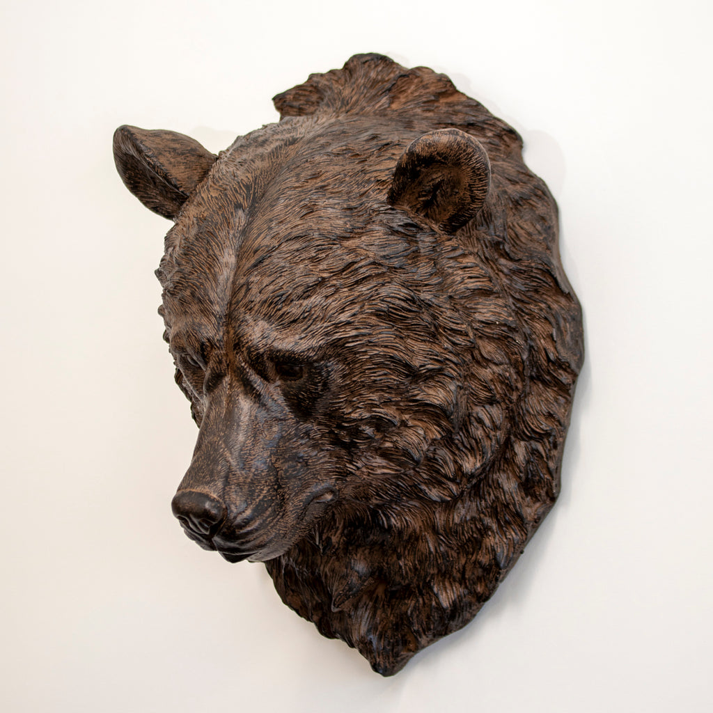 Bear Head Wall Sculpture