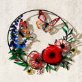 Colourful Floral Butterfly Garden Wall Art