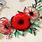 Colourful Floral Butterfly Garden Wall Art