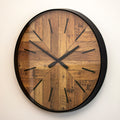 Brown & Black Herringbone Wall Clock