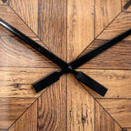 Brown & Black Herringbone Wall Clock