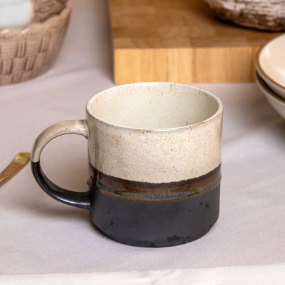 Set Of 2 Reactive Glaze Stripes Mugs