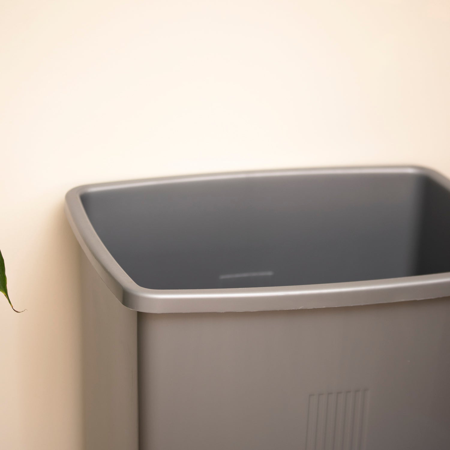 Silver Plastic Swing Bin