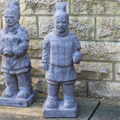 Set Of 2 Terracotta Army Warrior Statues