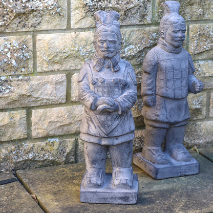 Set Of 2 Terracotta Army Warrior Statues