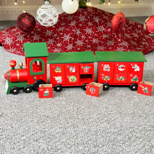 Red Train 24 Drawer Advent Calendar