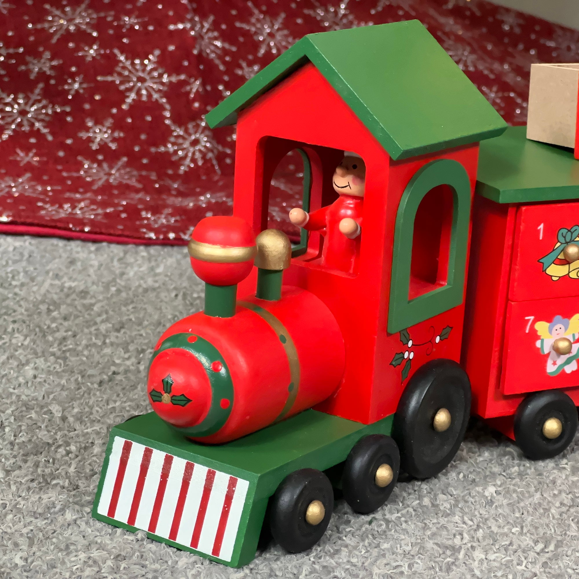 Red Train 24 Drawer Advent Calendar