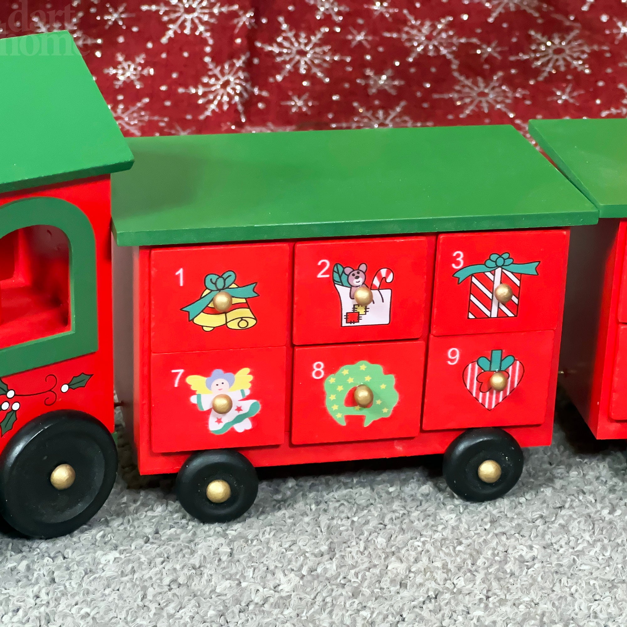 Red Train 24 Drawer Advent Calendar