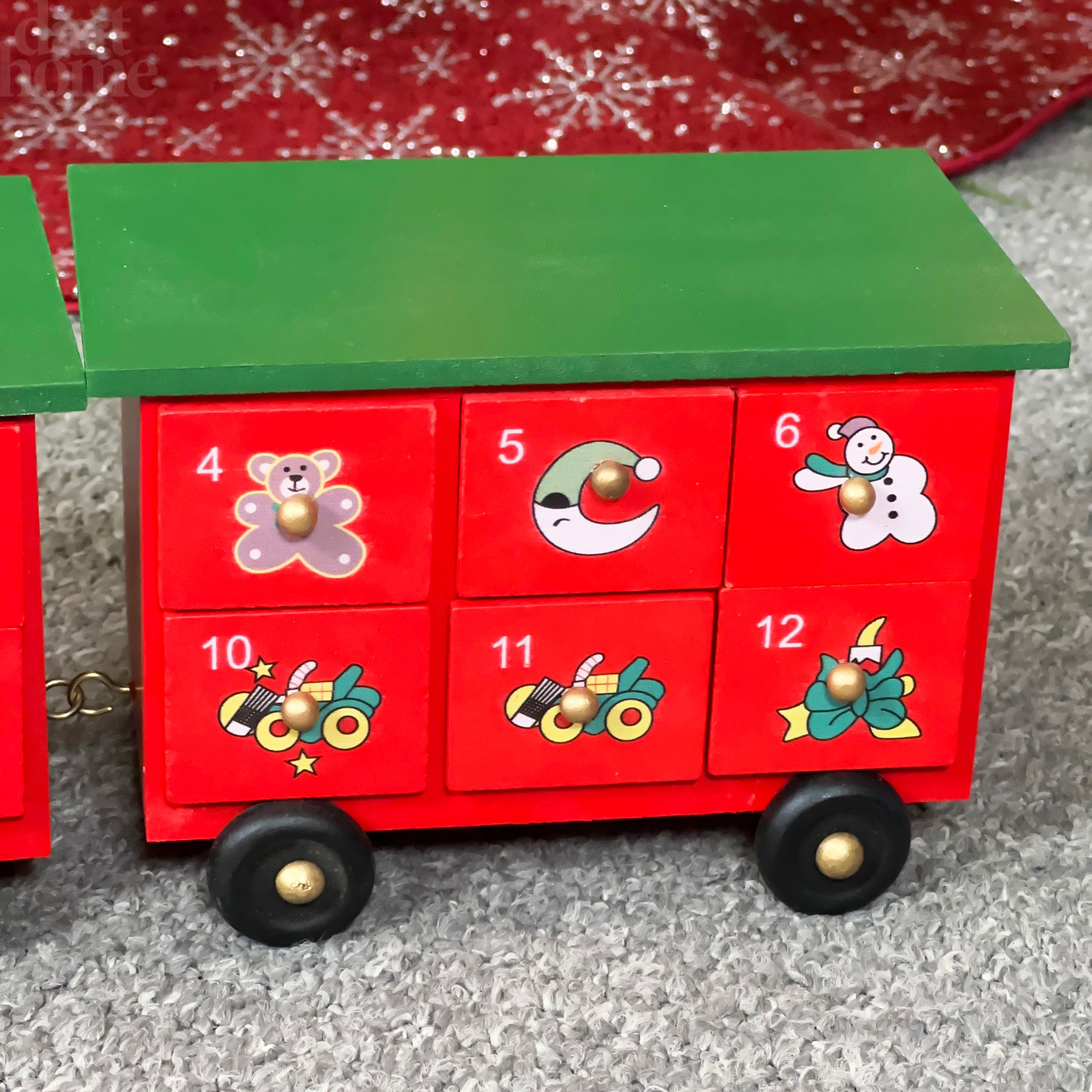 Red Train 24 Drawer Advent Calendar