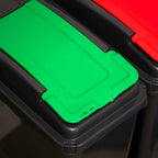 Set Of 3 Slimline 25L Plastic Recycle Bins