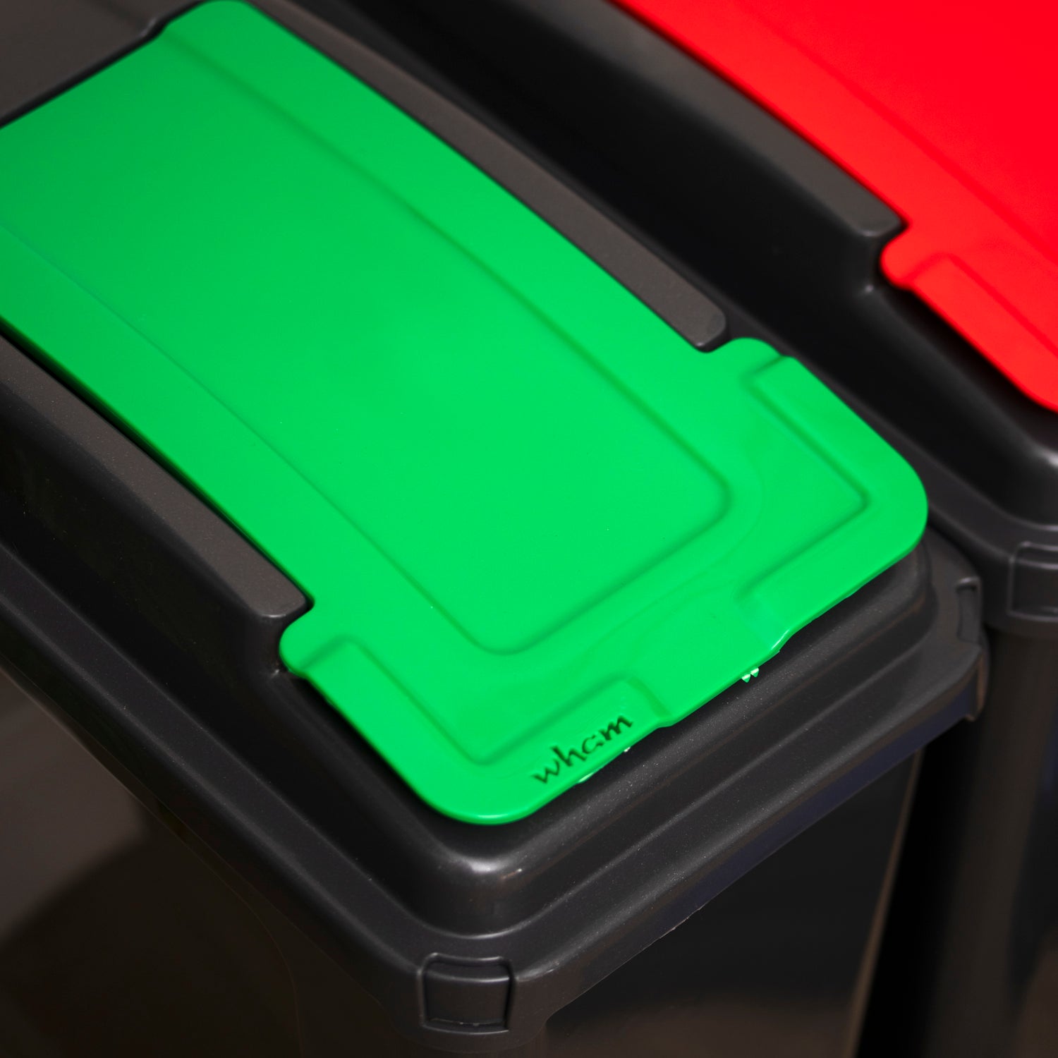 Set Of 3 Slimline 25L Plastic Recycle Bins