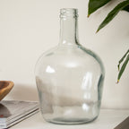 Recycled Glass Clear Bottle Vase
