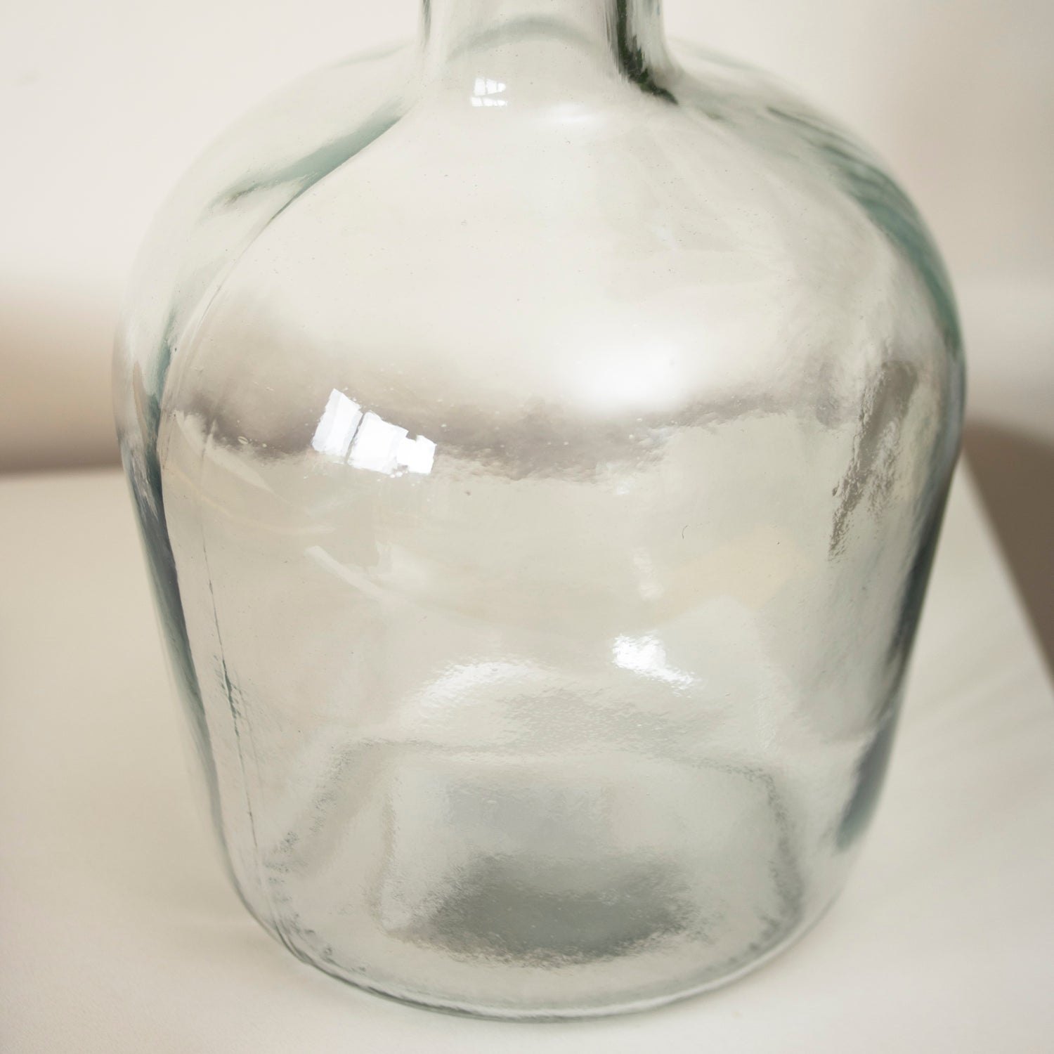 Recycled Glass Clear Bottle Vase