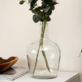 Recycled Glass Clear Bottle Vase