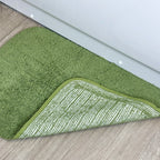 Forest Green Bath And Pedestal Mat Set