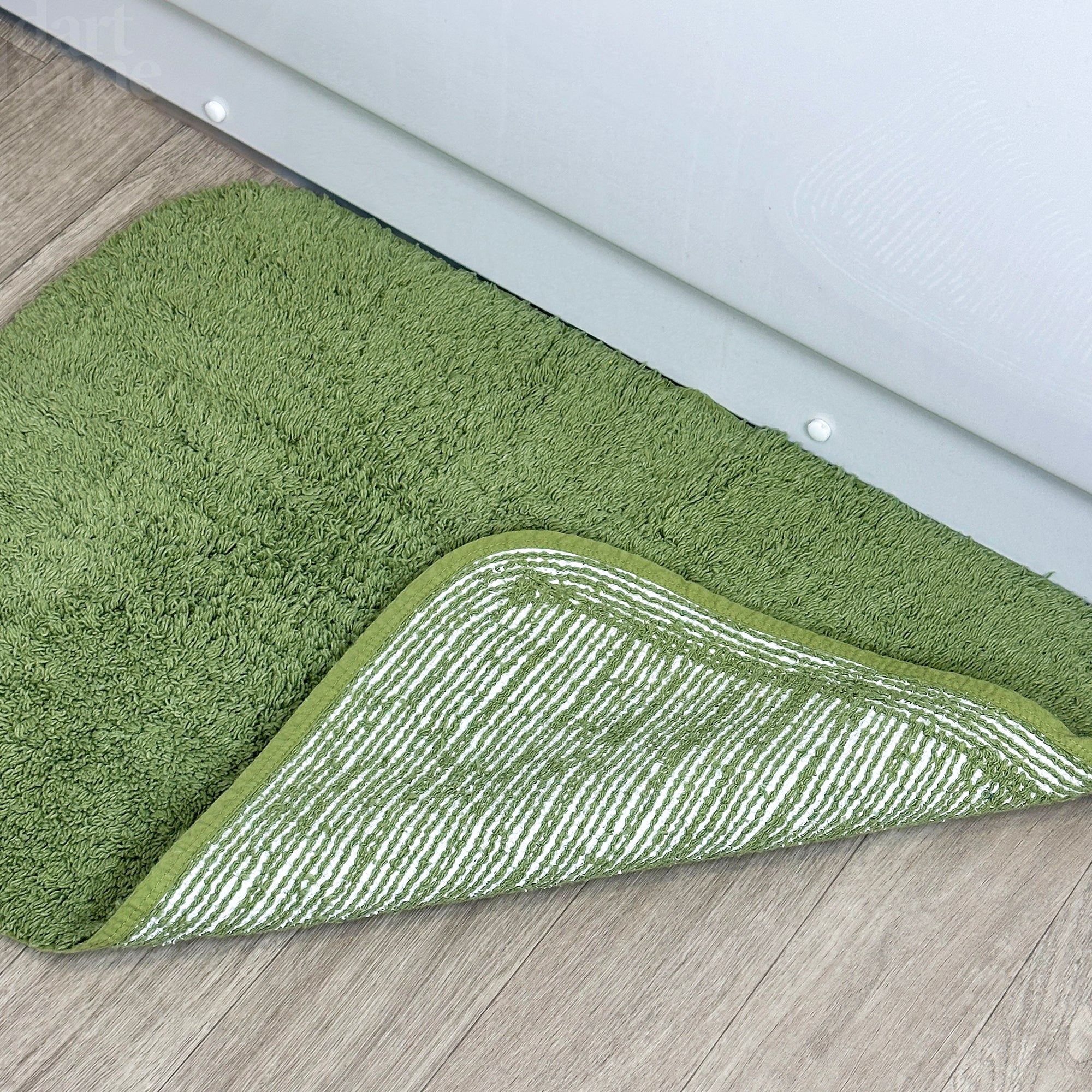 Forest Green Bath And Pedestal Mat Set