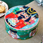 Set Of 3 Christmas Nutcracker Nesting Cake Tins