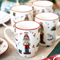 Set Of 4 Nutcracker Mugs