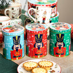 Set Of 3 Christmas Nutcracker Storage Tins