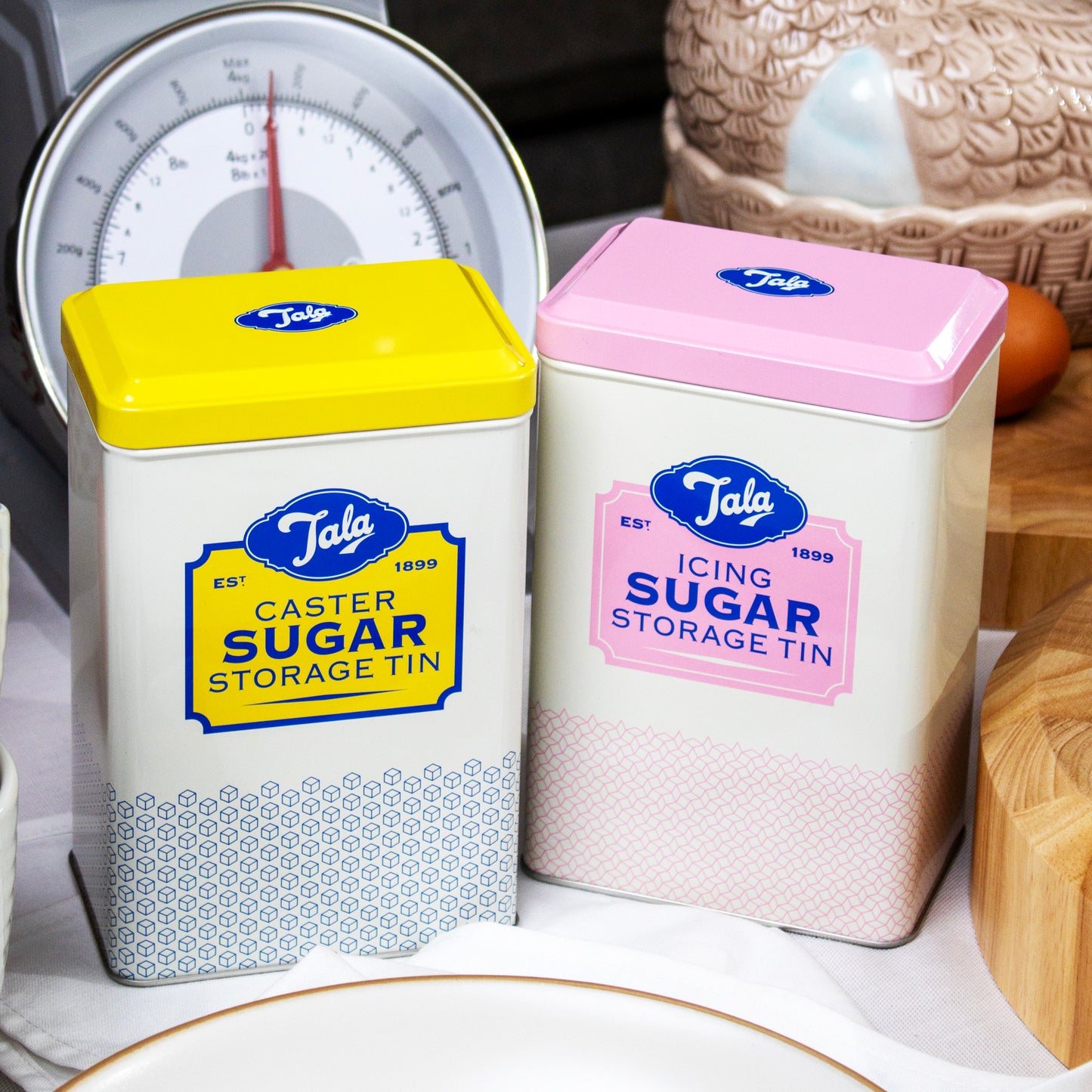 Set of 2 Tala Icing & Caster Sugar Storage Tins